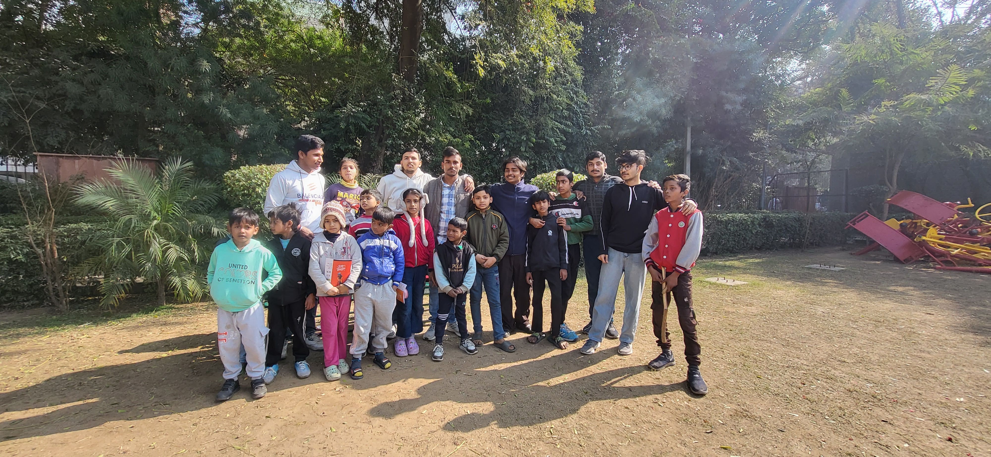 Early community gathering showing the foundation's grassroots beginnings